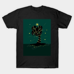 Christmas palms - Green horizon T-Shirt